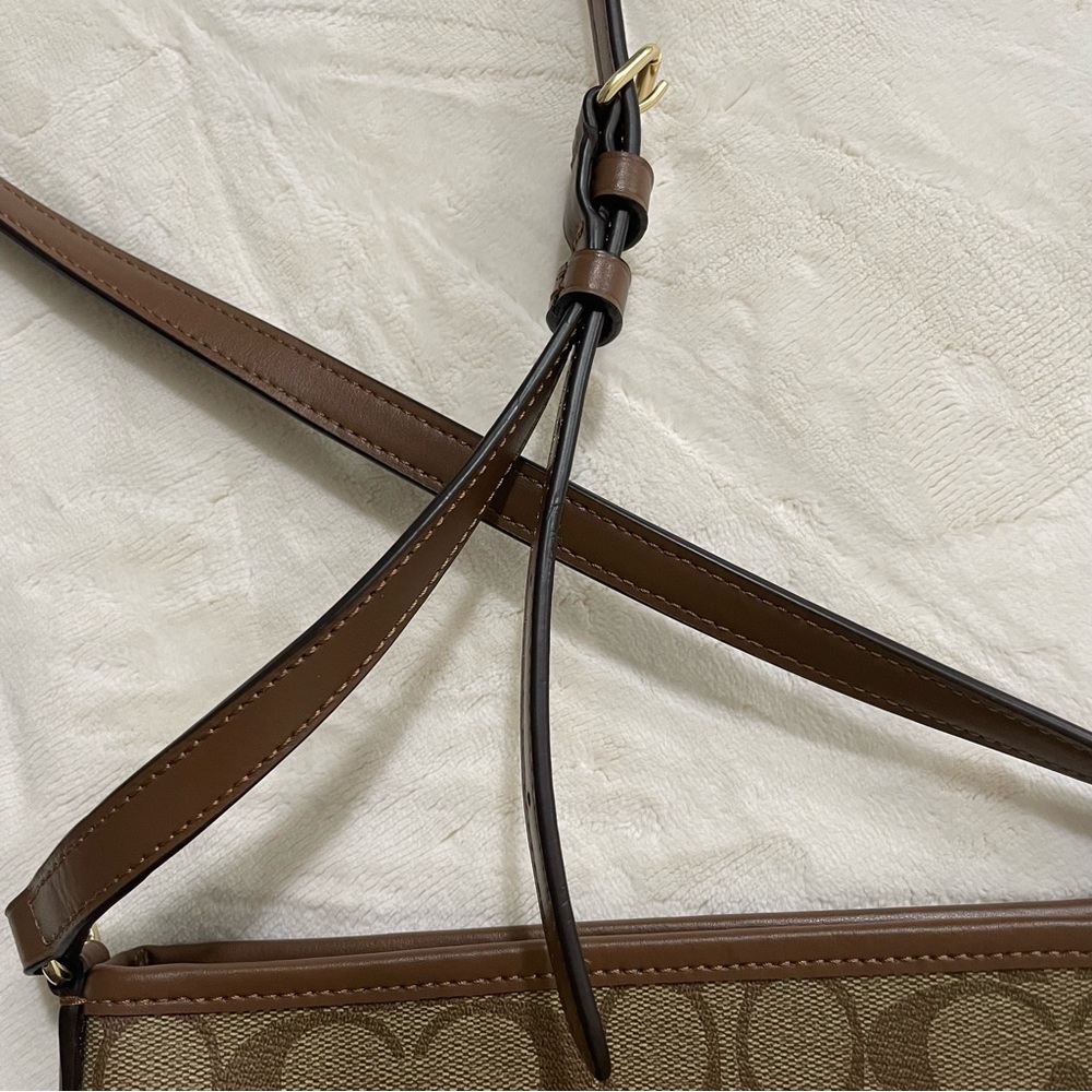 Coach Crossbody File In Signature Canvas - image 4